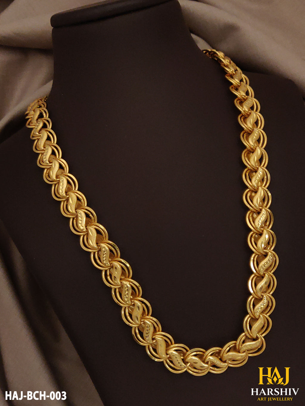 New Premium Delicate Koyali into 2 Kadi Big Design Chain for Men.(BCH-003)