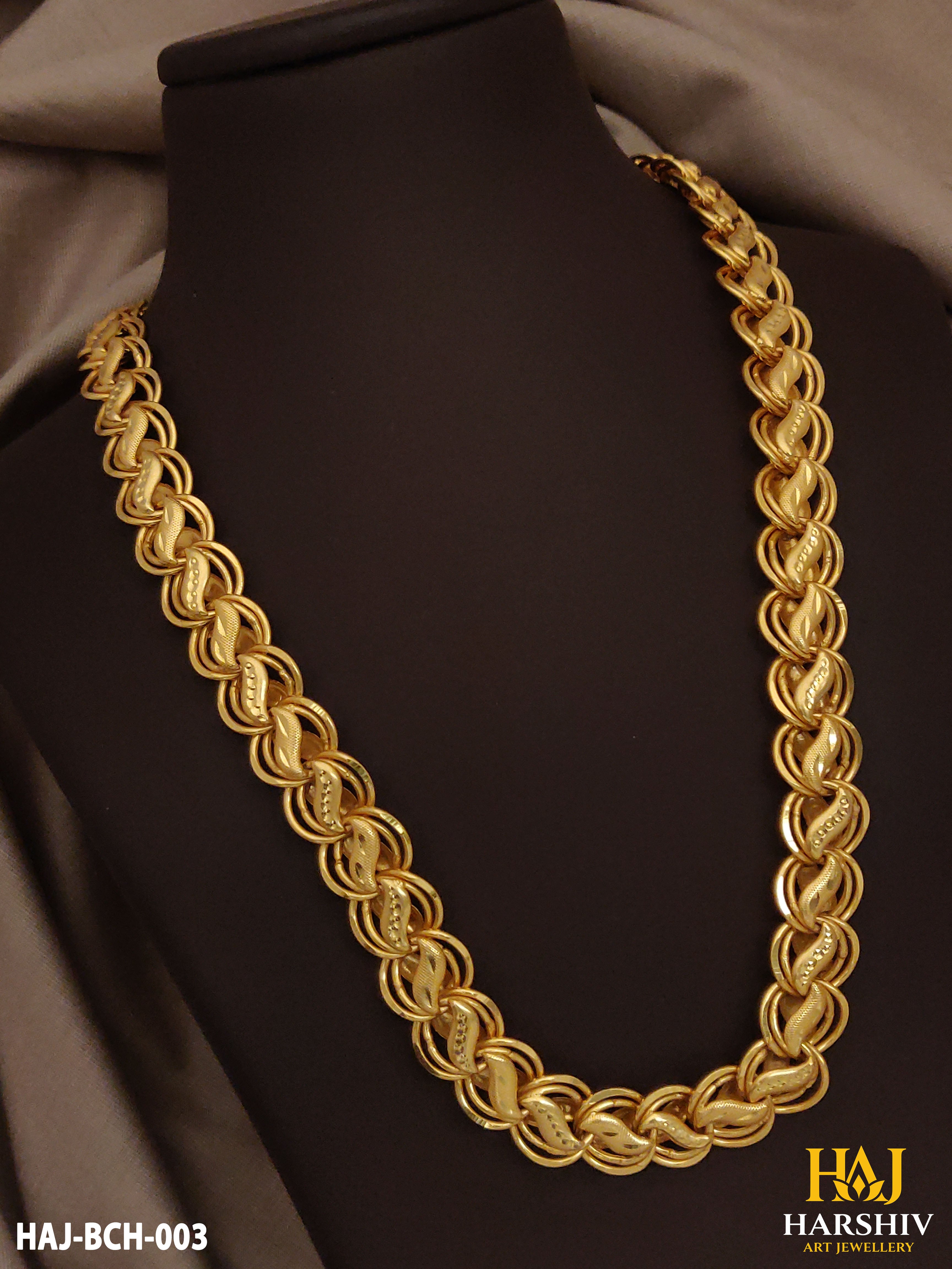 New Premium Delicate Koyali into 2 Kadi Big Design Chain for Men.(BCH-003)