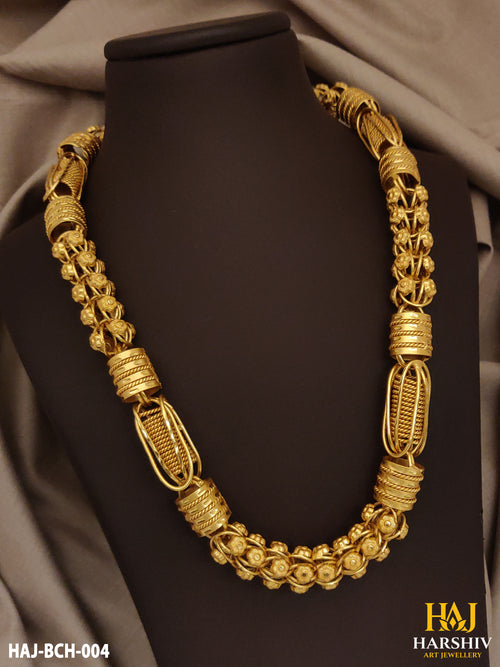 New Big Rajwadi Spring-Ring with Cape Design Chain for Men.(BCH-004)