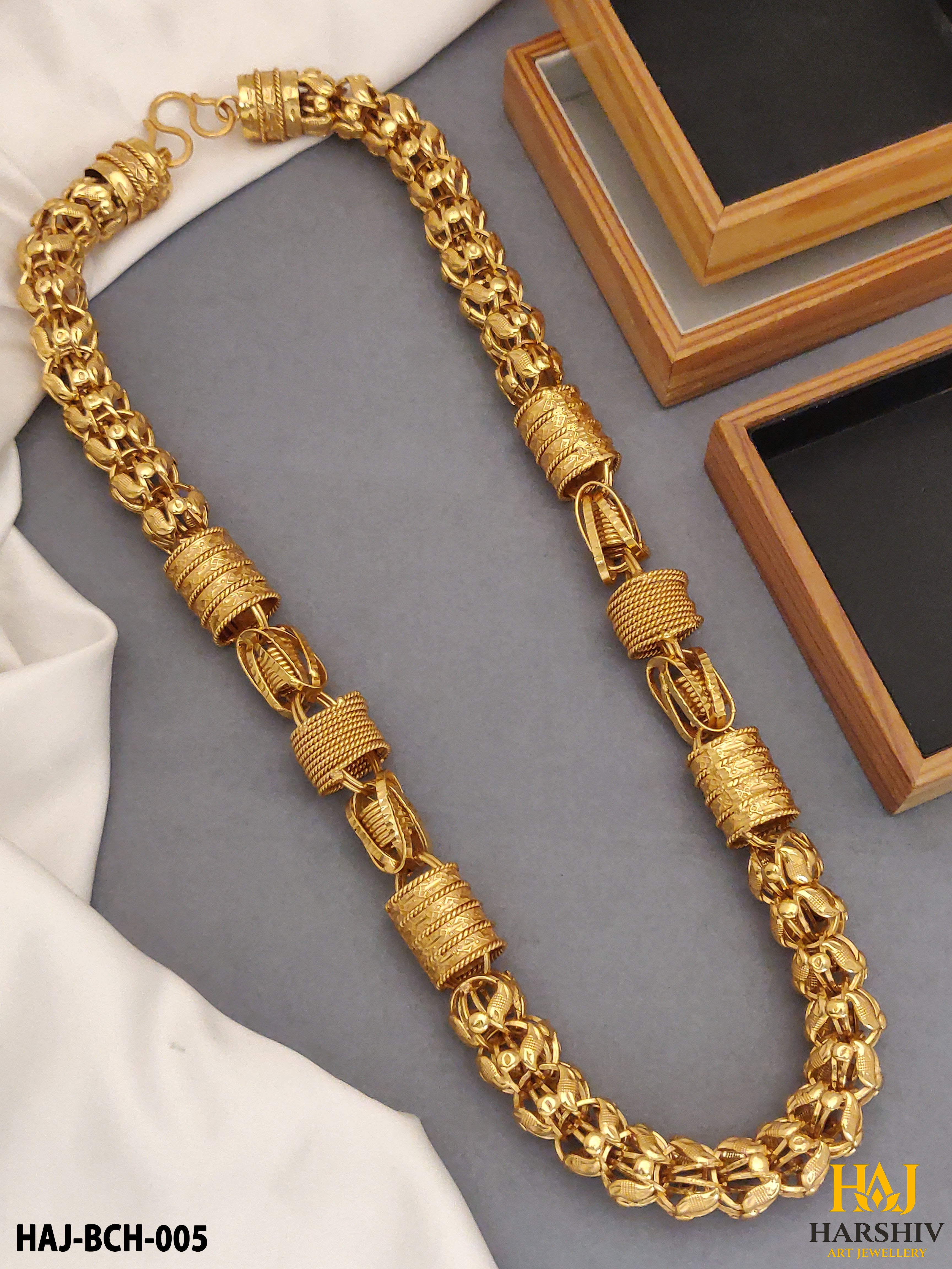 New Big Combo Spring-Ring with koyli Design Chain for Men.(BCH-005)