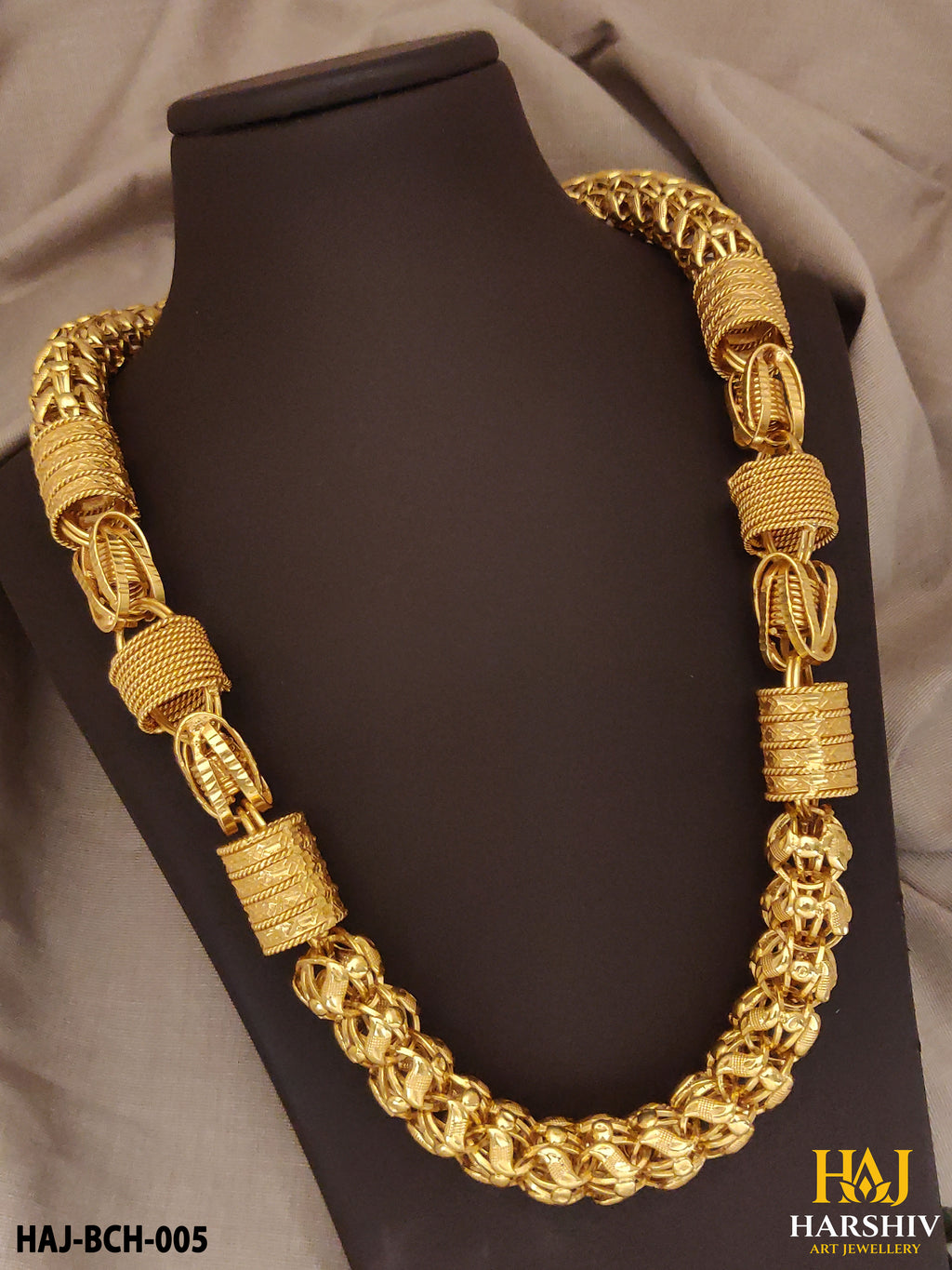 New Big Combo Spring-Ring with koyli Design Chain for Men.(BCH-005)
