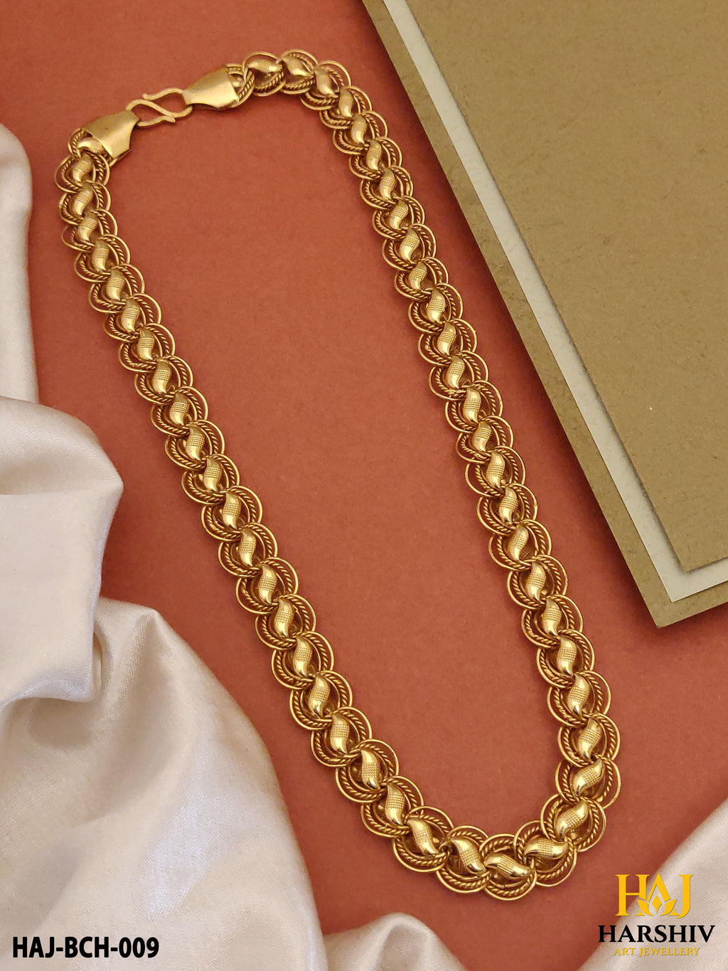 New Premium Delicate Koyali into 3 Kadi Big Design Chain for Men.(BCH-009)