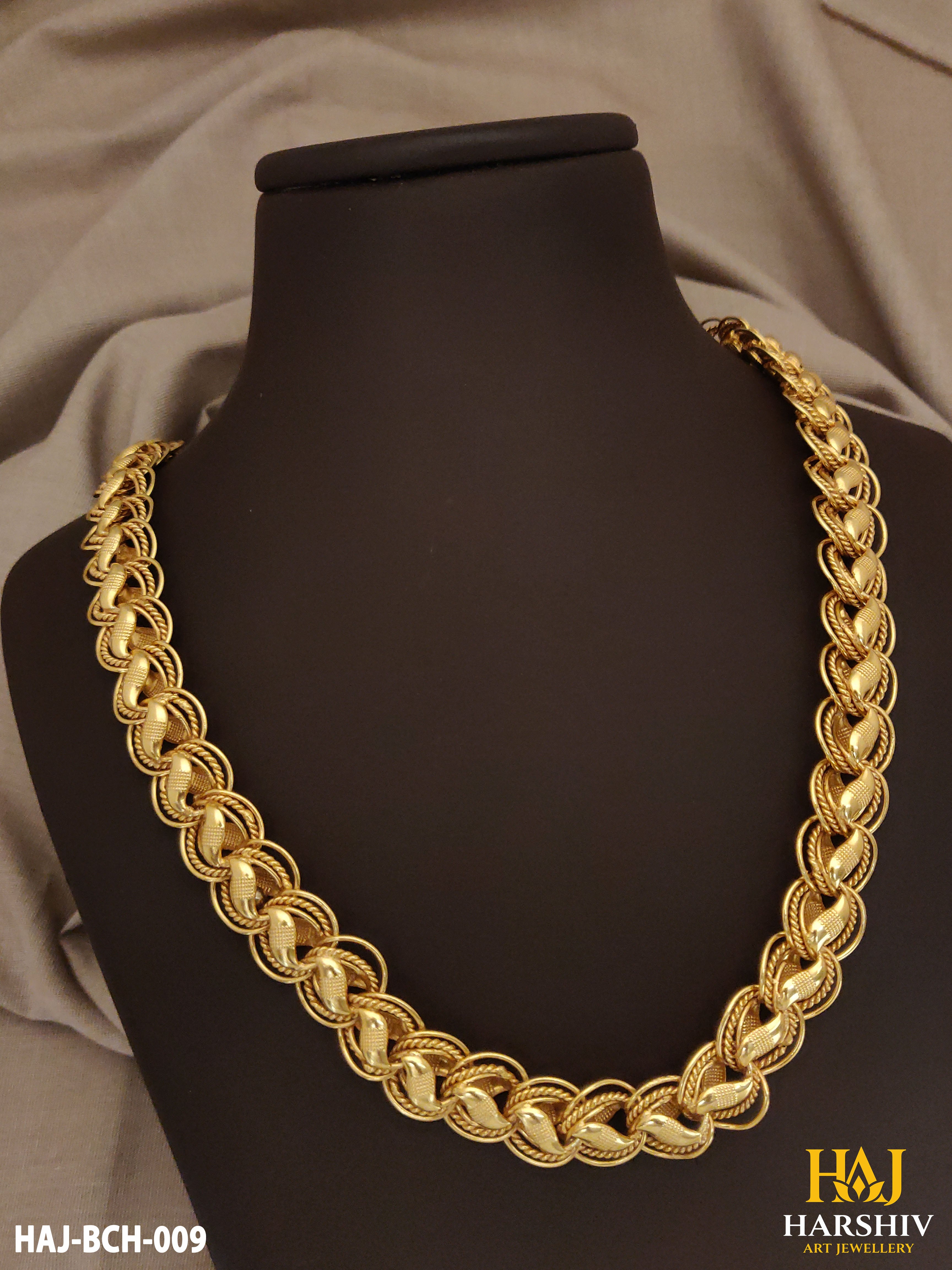 New Premium Delicate Koyali into 3 Kadi Big Design Chain for Men.(BCH-009)