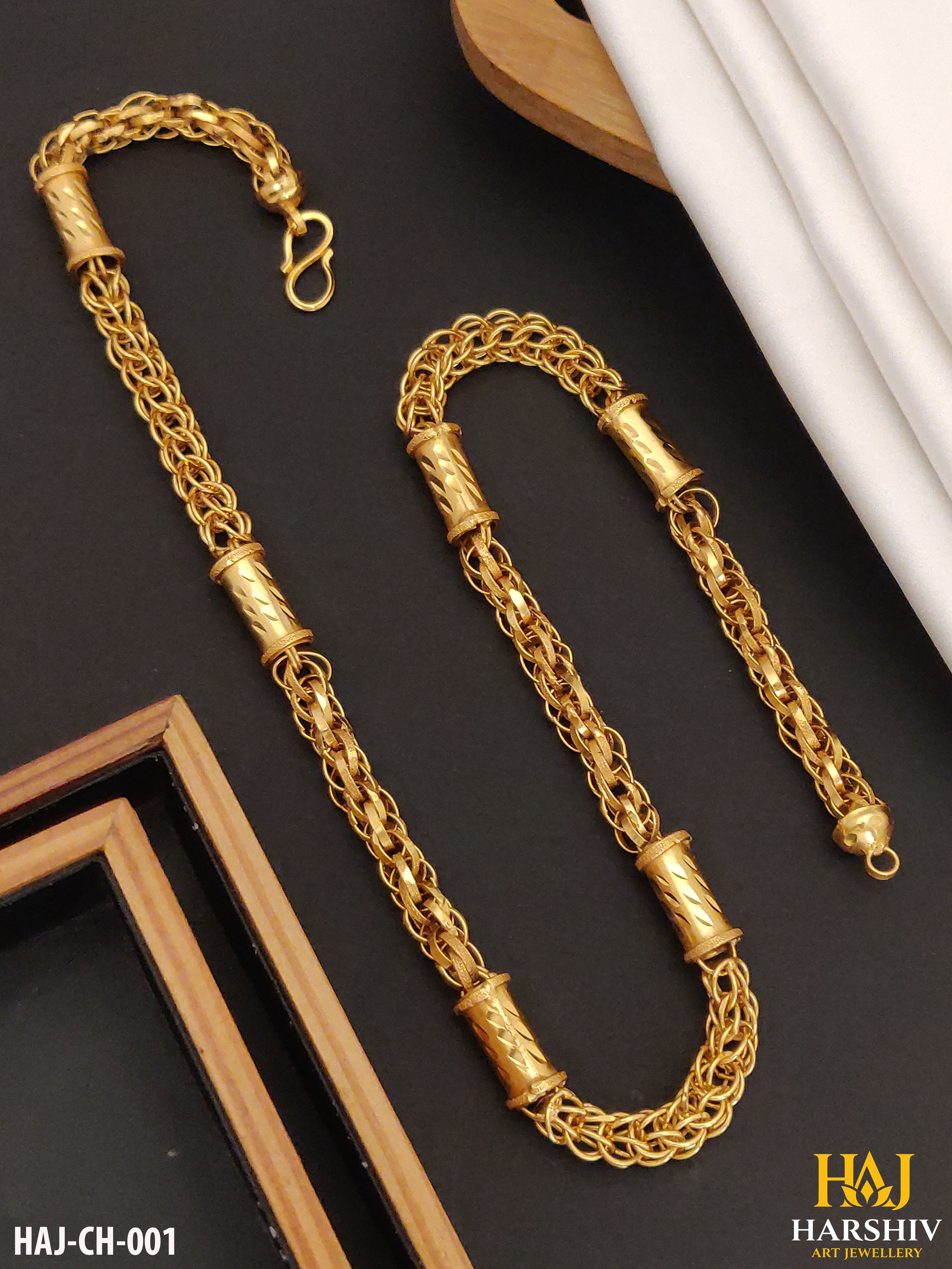 Rajwadi Gold Plated Chain for Men - HAJ-001