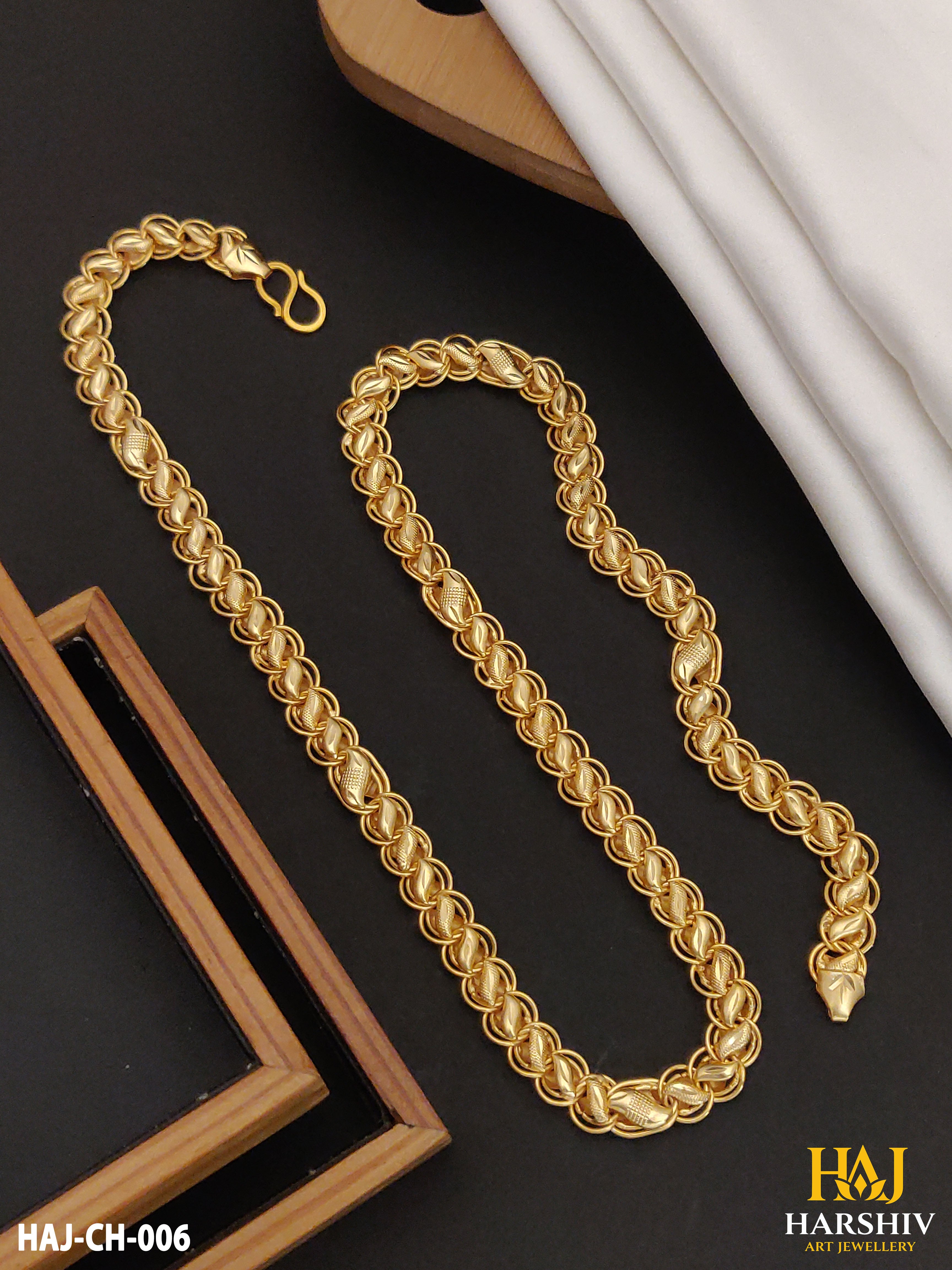 New Classical Gold Super koyali Chain For Man. (CH-006)
