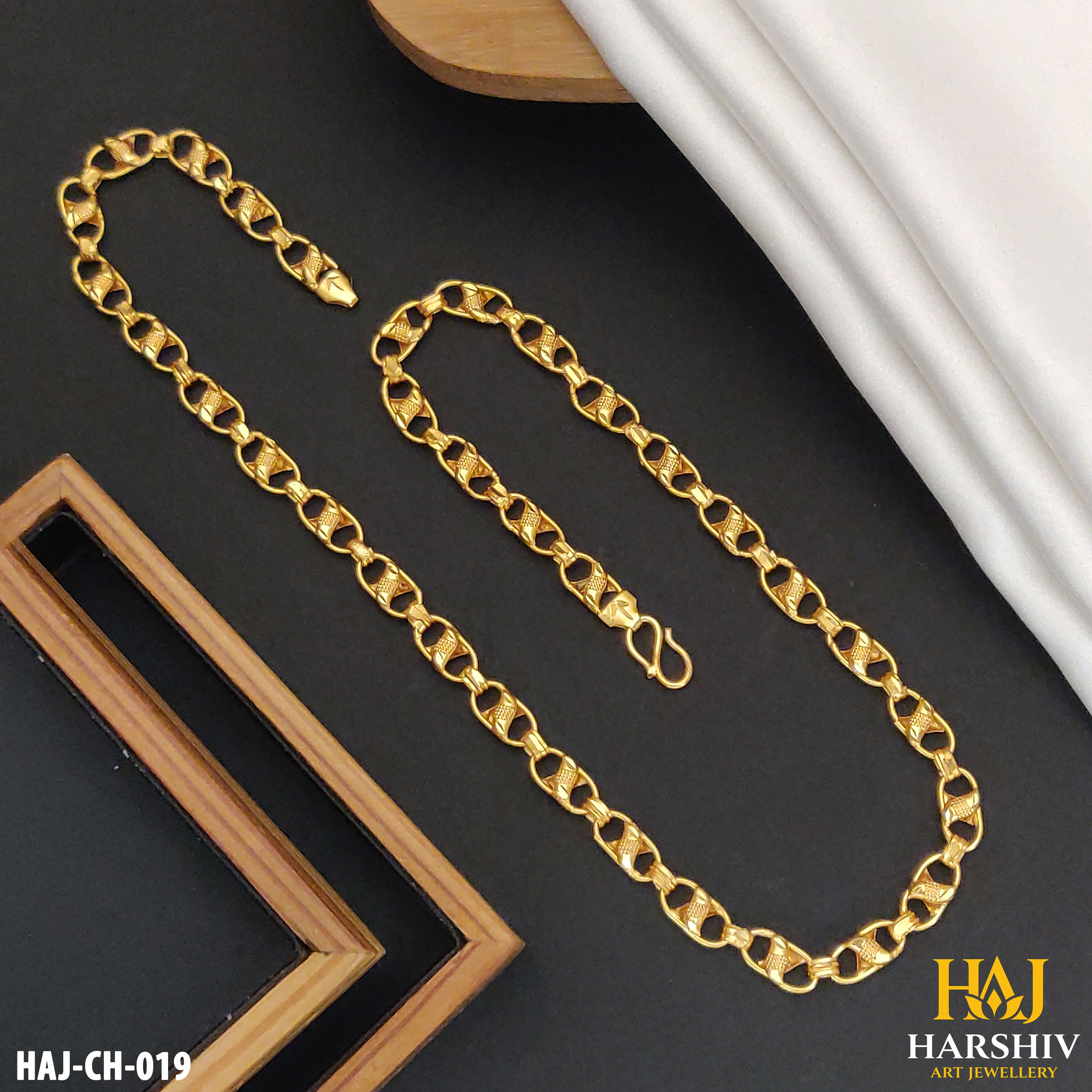 New Exclusive Small Kadi into Cross koyali Design Chain for Men.(CH-019)