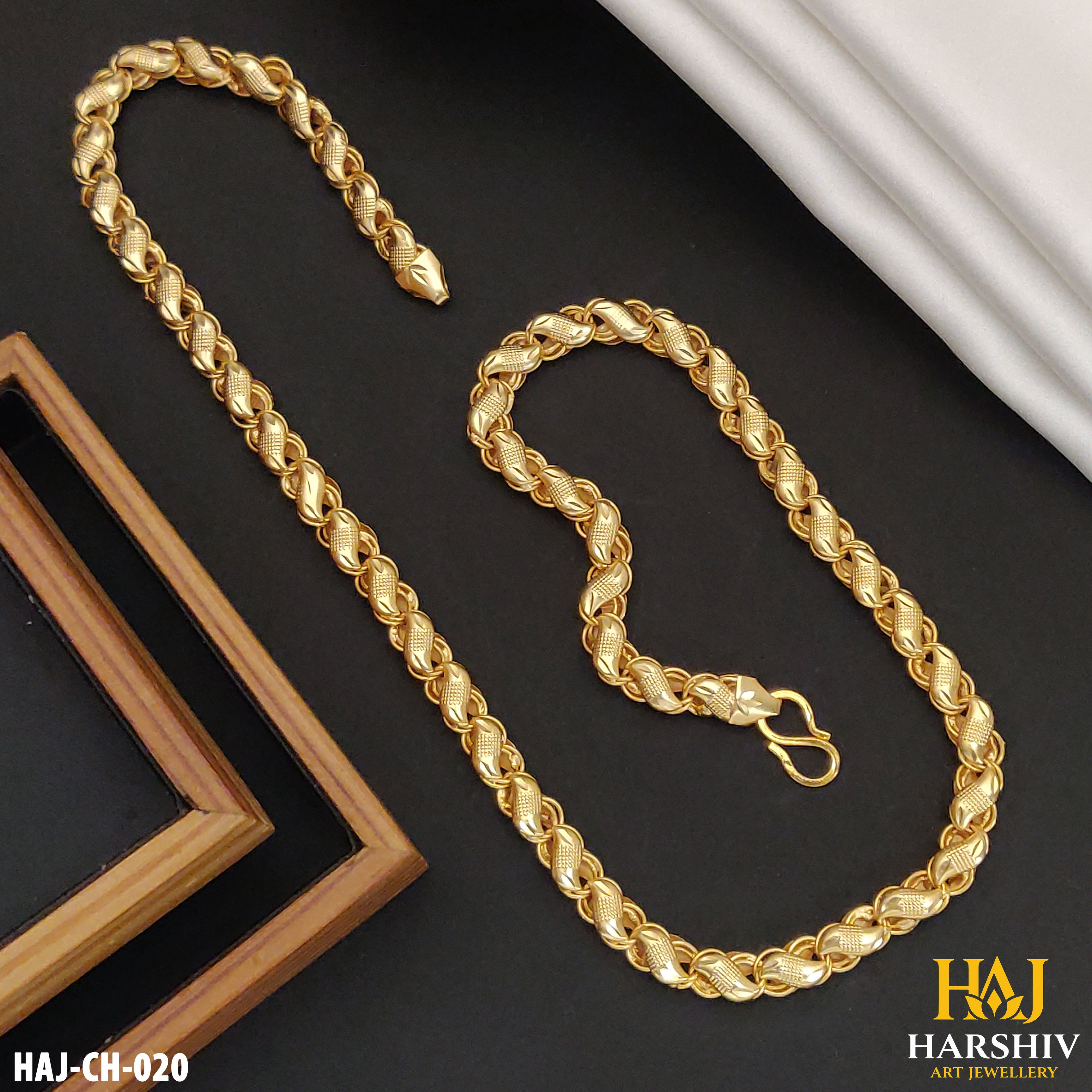 New Gold Finish Koyali stylish Design High-Quality Chain for Men (CH-020)