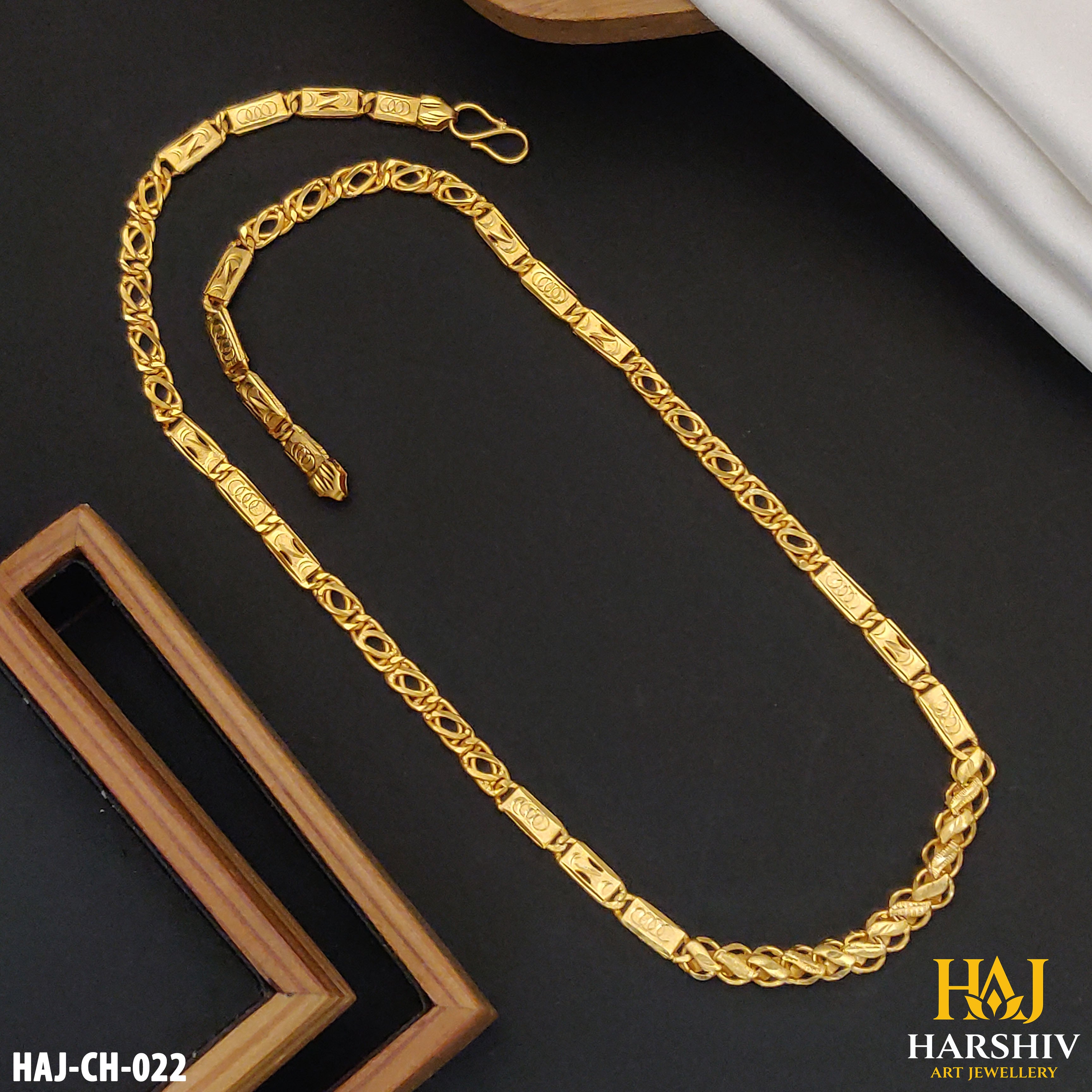 New Classical Gold Plated 2 In 1 Kohli Nawabi Chain for Men (CH-022)