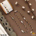 New Tri-Angle Rose Gold Forming Lovely Design Rudraksha Mala For Men.(ML-003)