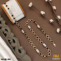 New Rose Gold Forming Lovely Design Rudraksha Mala For Men.(ML-004)