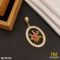 New Superior Diamond Ambe Maa Pendant for Men. (PD-016)