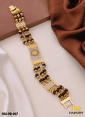 New Gold Plated SURYA Extra ordinary Design 3 Line Rudraksha Bracelet for Men.(RB-007)